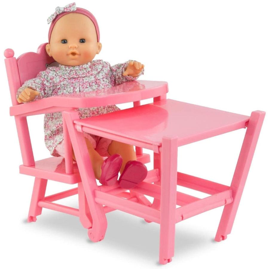 コロール 赤ちゃん 人形 141290 Corolle Baby Doll High Chair - 2-in-1 Design fits 14\" and 17\" Baby Dolの画像