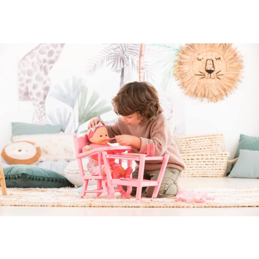 コロール 赤ちゃん 人形 141290 Corolle Baby Doll High Chair - 2-in-1 Design fits 14\" and 17\" Baby Dolの画像