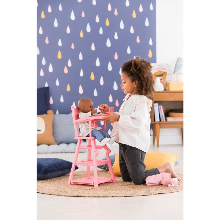 コロール 赤ちゃん 人形 141290 Corolle Baby Doll High Chair - 2-in-1 Design fits 14\" and 17\" Baby Dolの画像