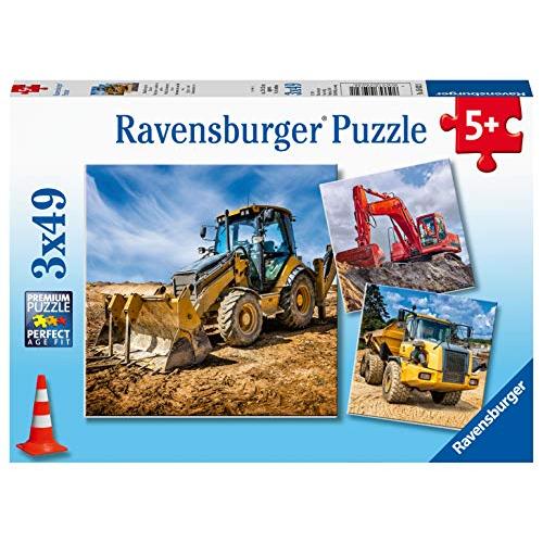 ジグソーパズル 海外製 アメリカ 05032 Ravensburger Diggers at Work Puzzle Set | 3x49 Piece Jigsaw