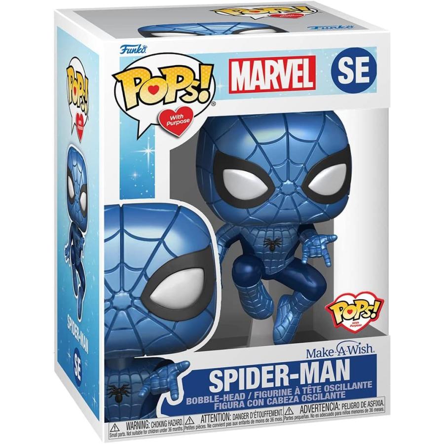 ファンコ FUNKO フィギュア 63675 Funko Pop! Marvel: Make A Wish - Spider-Man (Metallic)_1