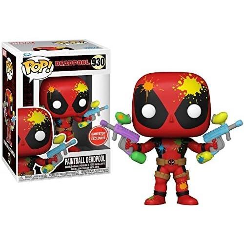 ファンコ FUNKO フィギュア 58427 Funko POP! Marvel: Paintball Deadpool - Red Vinyl Bobble-Head Figure