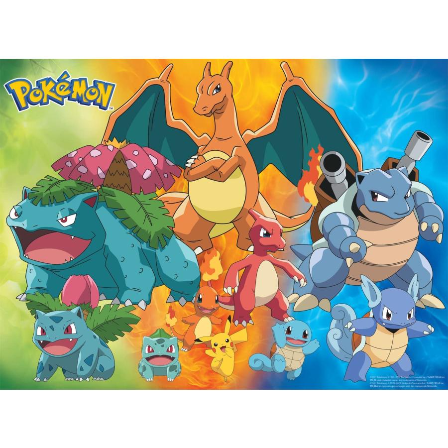 ジグソーパズル 海外製 1000ピース ポケモン 関東リージョン エボリューション サイズ約68x50セン