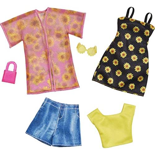バービー バービー人形 着せ替え HBV71 Barbie Fashions 2-Pack Clothing Set， 2 Outfits Doll Include