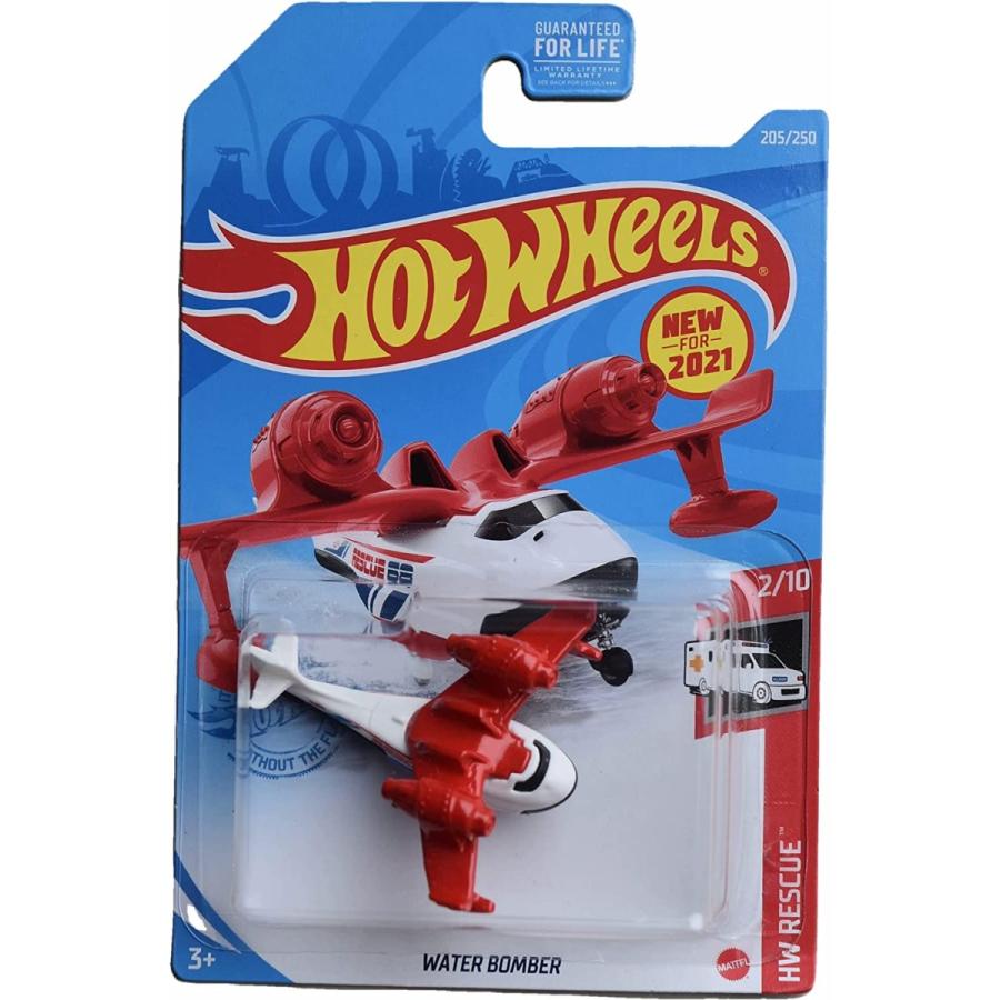 ホットウィール マテル ミニカー L2593 Hot Wheels Water Bomber， Rescue 2/10 [White/red] 205/250