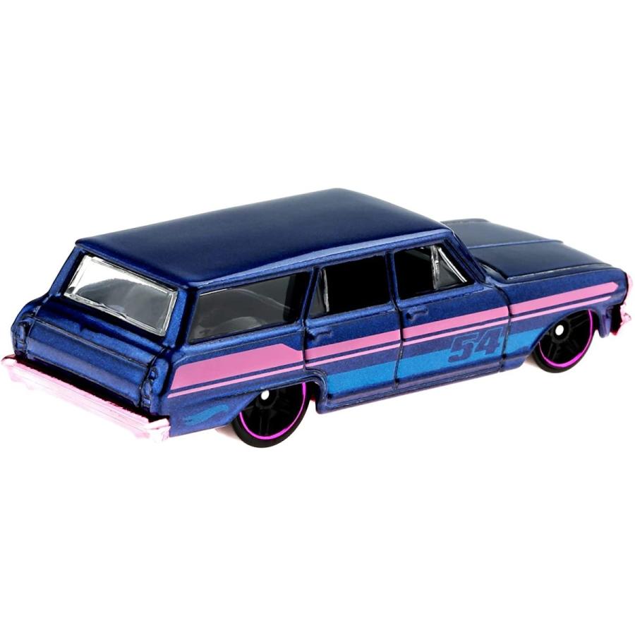 ホットウィール マテル ミニカー HDH60 Hot Wheels Pearl and Chrome 2022 64 Chevy Nova Wagon 5/5_1