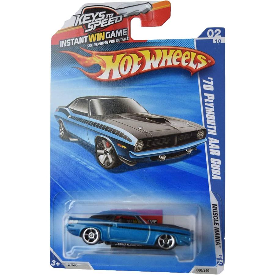 ホットウィール マテル ミニカー Hot Wheels 2010 Muscle Mania 2/10 '70 Plymouth AAR Cuda 80/240 [K