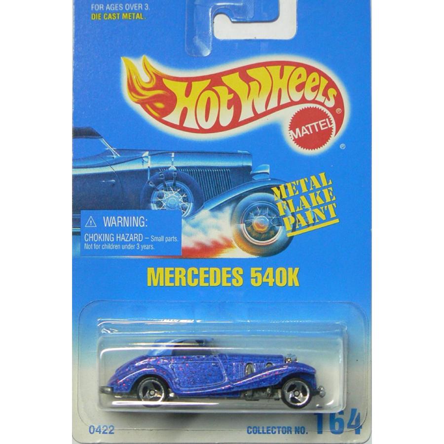 ホットウィール マテル ミニカー Hot Wheels Mercedes 540k #164 Metal Flake Paint Blue to White Car