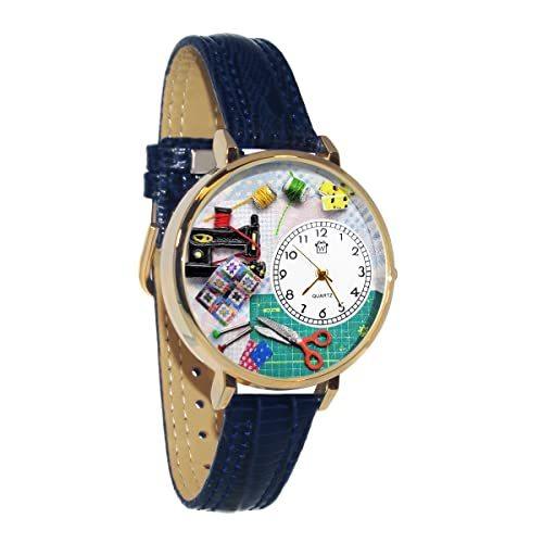 腕時計 気まぐれなかわいい プレゼント G-0450013 Whimsical Gifts Quilting Watch in Gold Large S