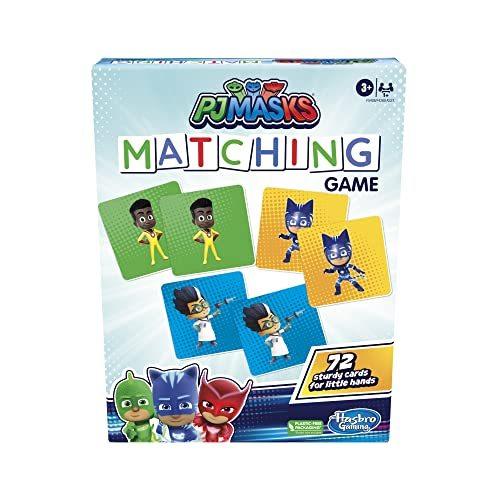 ボードゲーム 英語 アメリカ F5408 PJ Masks Hasbro Gaming Matching Game for Kids Ages 3 and Up, Fun
