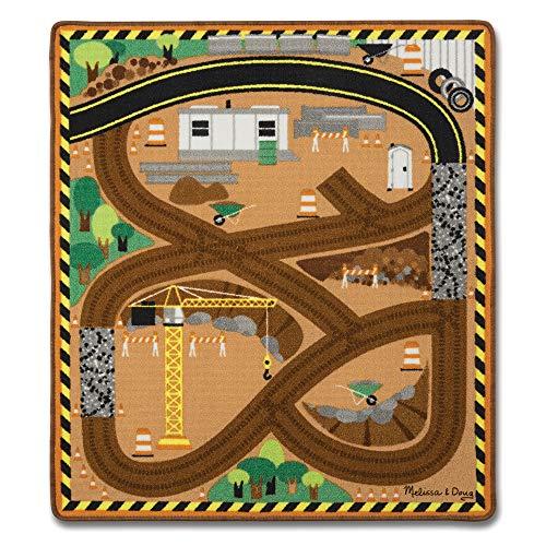 メリッサ\u0026ダグ おもちゃ 知育玩具 9407 Melissa \u0026 Doug Round The Construction Zone Work Site Rug wi