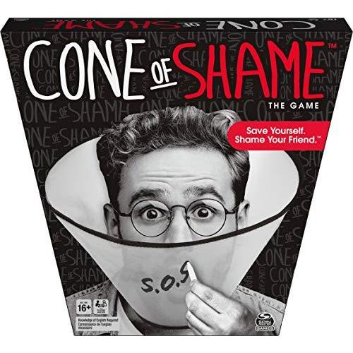 ボードゲーム 英語 アメリカ 6056963 Spin Master Cone of Shame, Guessing Party Game, for Adults and