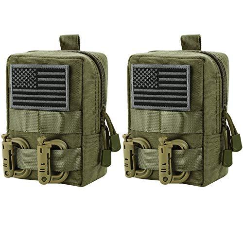 タクティカルポーチ ミリタリーポーチ サバイバルゲーム FRTKK 2 Pack Molle Pouches - Tac