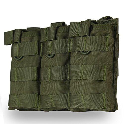 タクティカルポーチ ミリタリーポーチ サバイバルゲーム Tactical MOLLE Triple Open-Top M