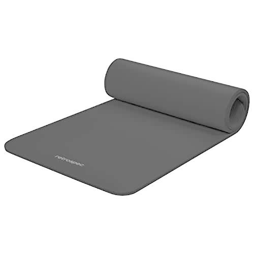 ヨガマット フィットネス 4435 Retrospec Solana Yoga Mat 1/2\" Thick w/Nylon Strap for Men \u0026 Women - N"