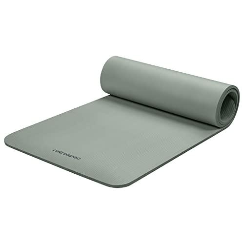 ヨガマット フィットネス 4443 Retrospec Solana Yoga Mat 1/2\" Thick w/Nylon Strap for Men \u0026 Women - N