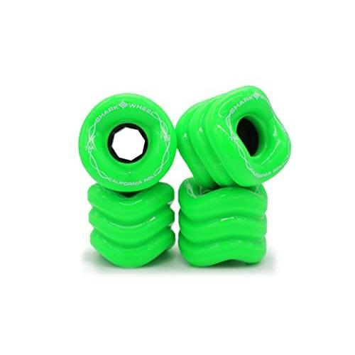 ウィール タイヤ スケボー Shark Wheel 60 mm 78a, Skateboard Cruising Wheels, California Roll, Green