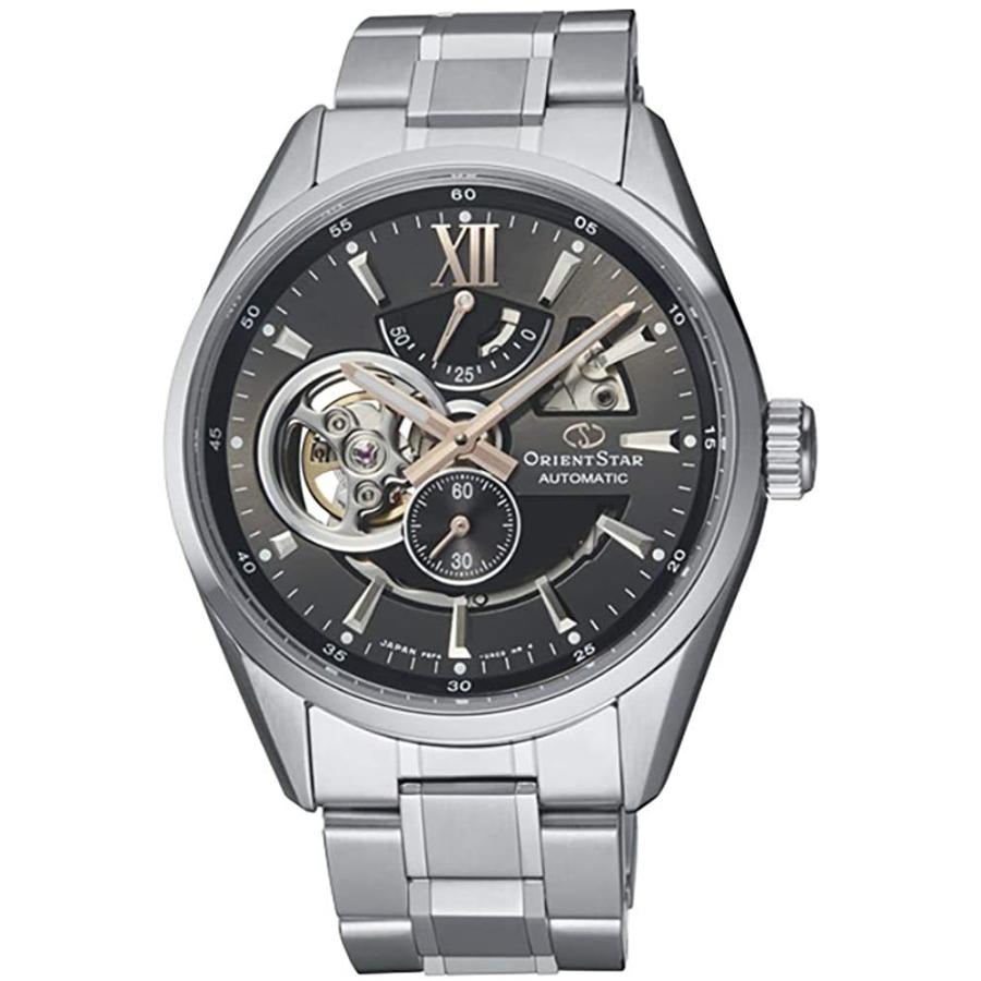 腕時計 オリエント メンズ RE-AV0004N Orient Star Semi Skeleton Sapphire Gray Dial Automatic Steel Wa