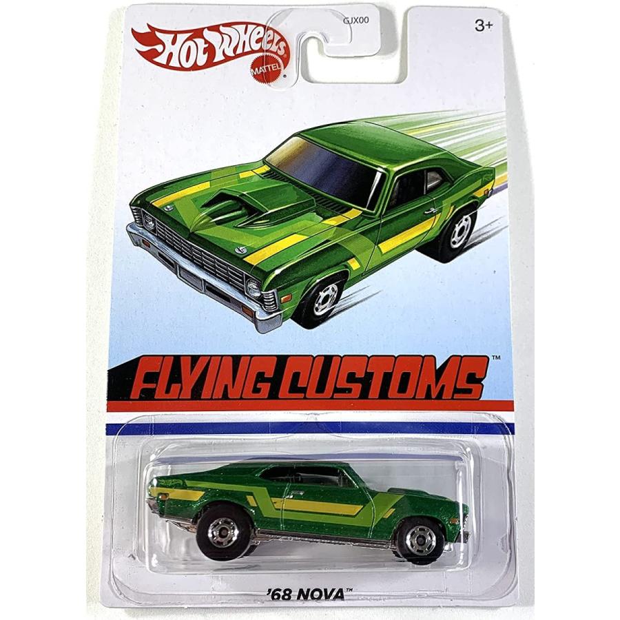ホットウィール マテル ミニカー GJX00 Hot Wheels Flying Customs, '68 Nova Green