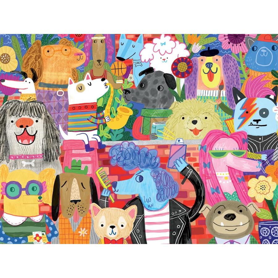 ジグソーパズル 海外製 アメリカ 17362 Buffalo Games - Dog Crowd - 750 Piece Jigsaw Puzzle for Adu