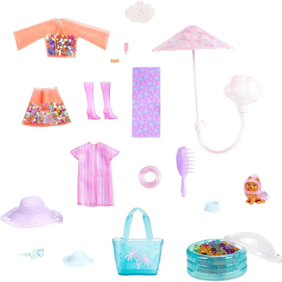 バービー バービー人形 HCD24 Barbie Color Reveal Sunshine and Sprinkles Doll \u0026 Accessories with 25 Suの画像