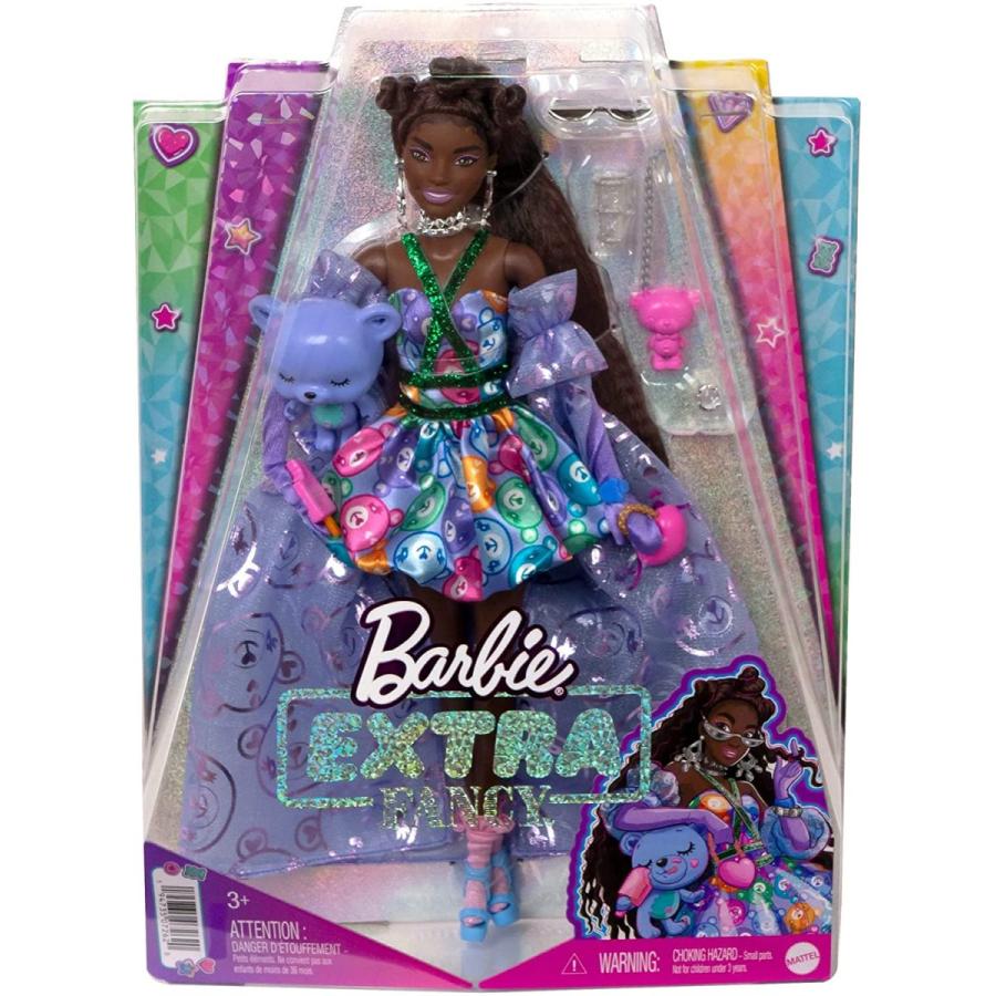 バービー バービー人形 HHN13 Barbie Extra Fancy Doll in Teddy-Print