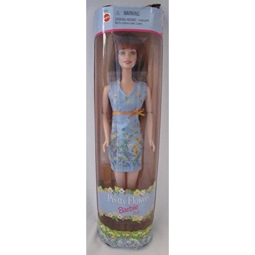 バービー バービー人形 24655 Barbie Pretty Flowers Doll Redhead / Auburn in Blue Spring Dress
