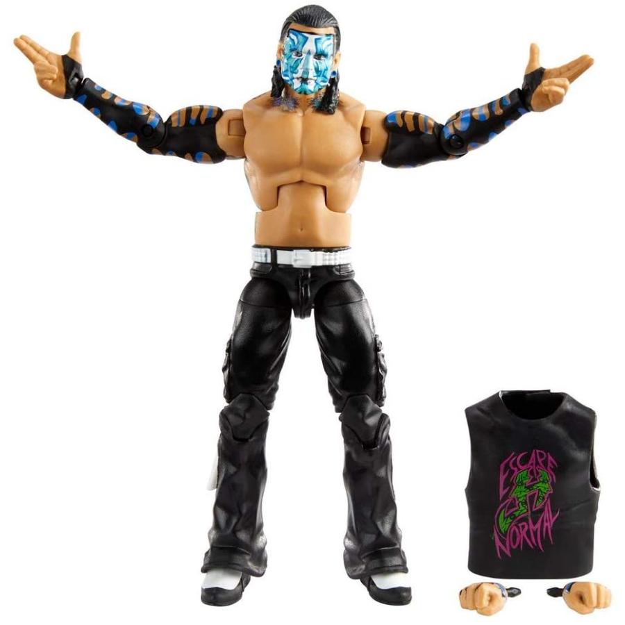 WWE フィギュア アメリカ直輸入 GVB55 WWE Jeff Hardy Elite Collection Action Figure， 6-in Posable Co