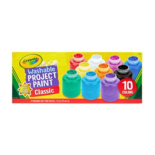 クレヨラ アメリカ 海外輸入 54-1205 Crayola Washable Kid's Paint， Assorted Colors， Pack of 10