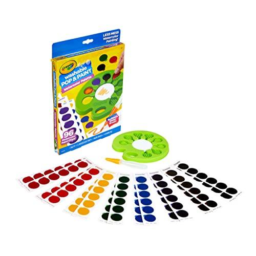 クレヨラ アメリカ 海外輸入 530505 Crayola Watercolor Pop & Paint Palette， Washable Paint Kit， Less