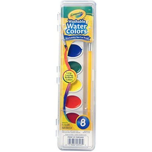 クレヨラ アメリカ 海外輸入 CR-53-0525-12 Crayola Washable Watercolors 8 ea (Pack of 12)