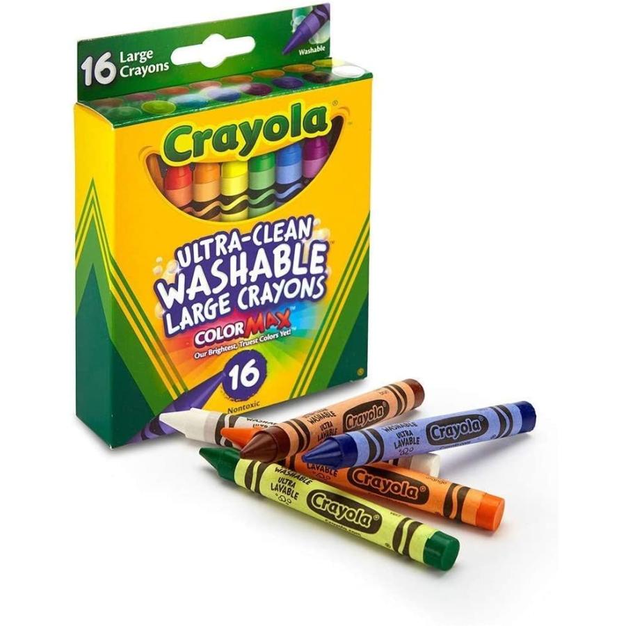 クレヨラ アメリカ 海外輸入 BIN523281 Crayola 52-3281 Large Washable Crayons Assorted Colors 16 Cou