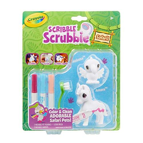 クレヨラ アメリカ 海外輸入 74-7288 Crayola Scribble Scrubbie Safari 2 Pack Animal Toy Set Age 3+