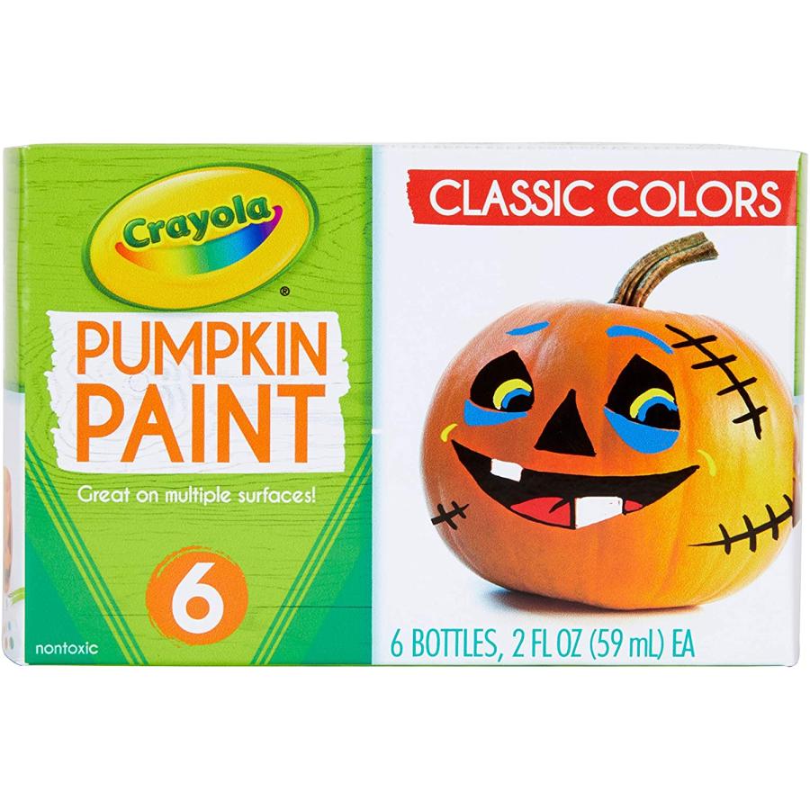 クレヨラ アメリカ 海外輸入 20-1999 Crayola Pumpkin Paint Kit， Acrylic Paints in Classic Colors， Ha