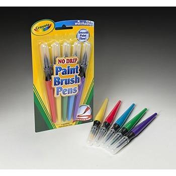 クレヨラ アメリカ 海外輸入 Crayola LLC : Paint Brush Pens， Washable， Nontoxic， 5/PK， Assorted -:-