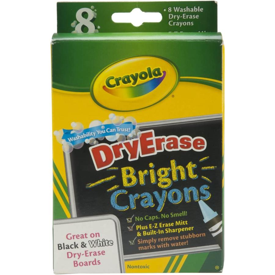 クレヨラ アメリカ 海外輸入 Crayons Bulk Buy: Crayola Crayola Dry Erase Washable Crayons 8/Pkg Brig