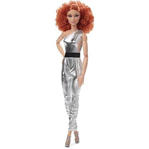バービー バービー人形 HBX94 Barbie Looks Doll， Collectible and Posable with Curly Red Hair， Original