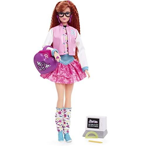 バービー バービー人形 HBY13 Barbie Rewind Doll, '80s Edition Schoolin' Around Outfit with Varsity Ja