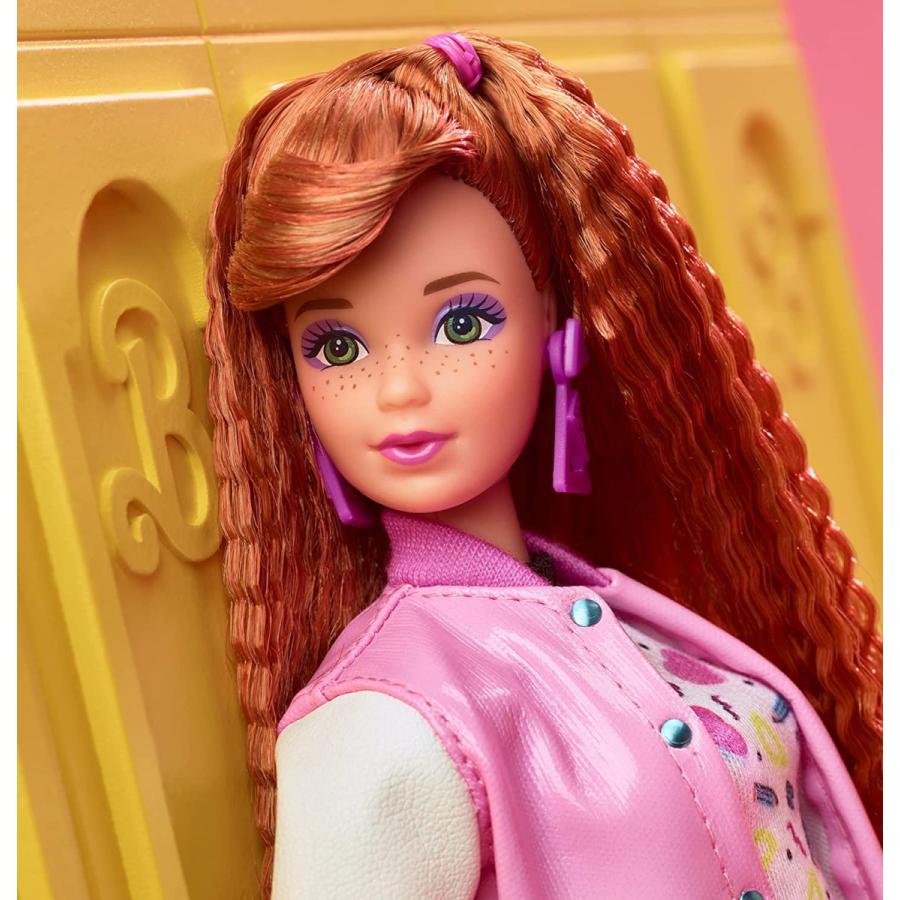 バービー バービー人形 HBY13 Barbie Rewind Doll, '80s Edition Schoolin' Around Outfit with Varsity Jaの画像