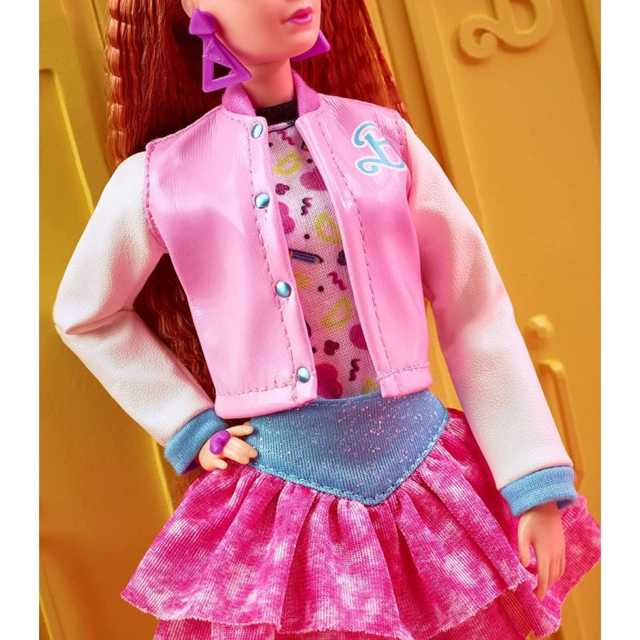 バービー バービー人形 HBY13 Barbie Rewind Doll, '80s Edition Schoolin' Around Outfit with Varsity Jaの画像