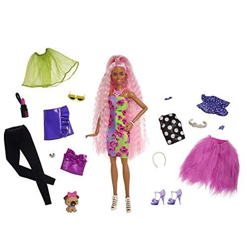 バービー バービー人形 HGR60 Barbie Extra Deluxe Doll \u0026 Accessories Set with Pet, Mix \u0026 Match Pieces