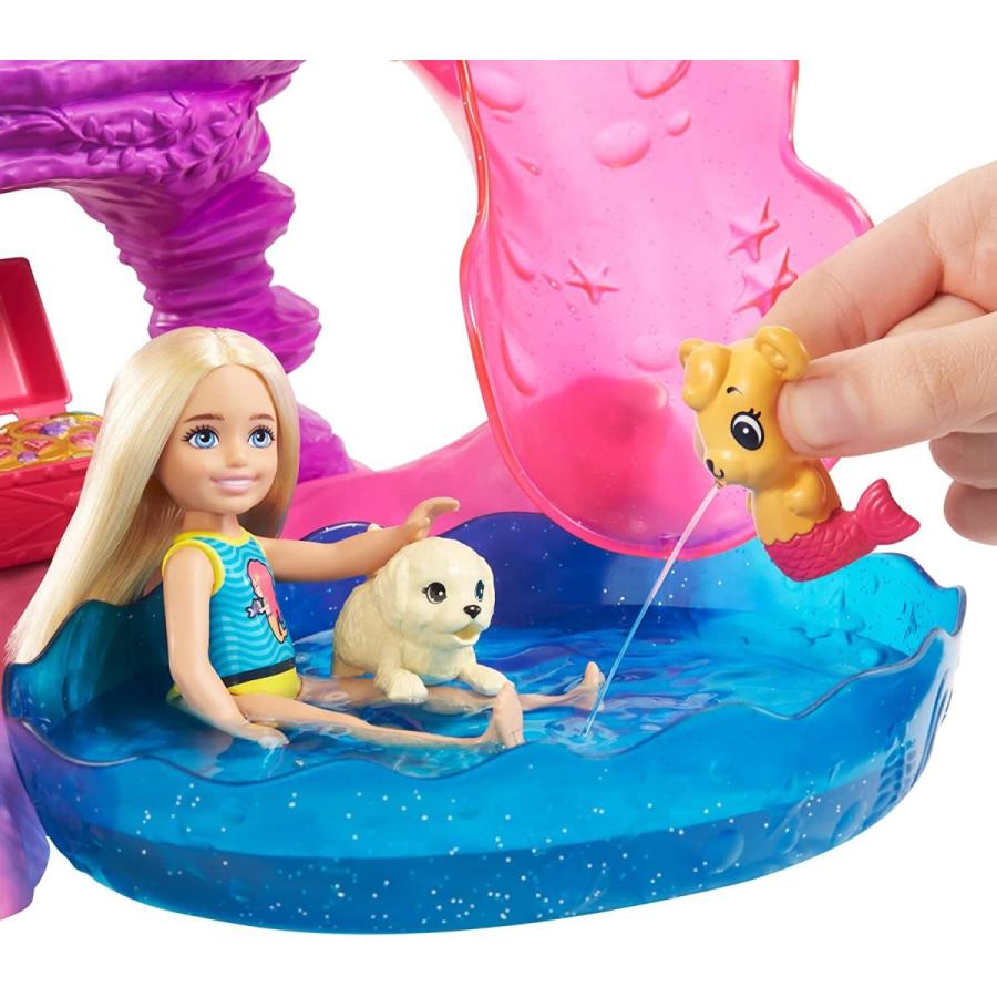 バービー バービー人形 HBW93 Barbie Dreamtopia Chelsea Water Lagoon Playset with Chelsea Doll (6 in Bの画像
