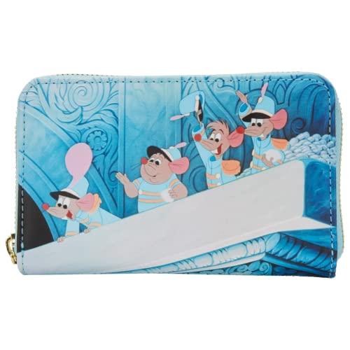 ラウンジフライ アメリカ 日本未発売 WDWA2095 Loungefly DISNEY CINDERELLA PRINCESS SCENE ZIP ARO
