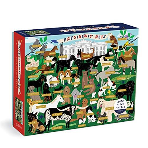 ジグソーパズル 海外製 アメリカ 9780735372016 Galison Presidents' Pets 2000 Piece Puzzle from Gal