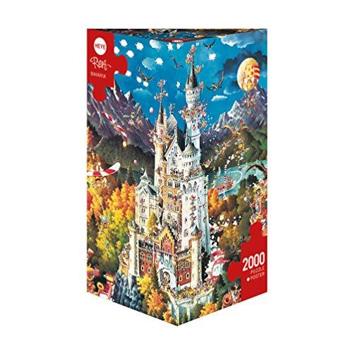 当てもの 外国で製 亜米利加 HY29700 Heye Triangular Bavaria Ryba Puzzles (2000-Piece) パズル-ゲーム、おもちゃ