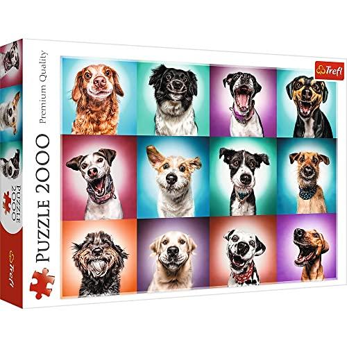 ジグソーパズル 海外製 アメリカ 27119 Trefl Funny Dog Portraits II 2000 Piece Jigsaw Puzzle Red 3