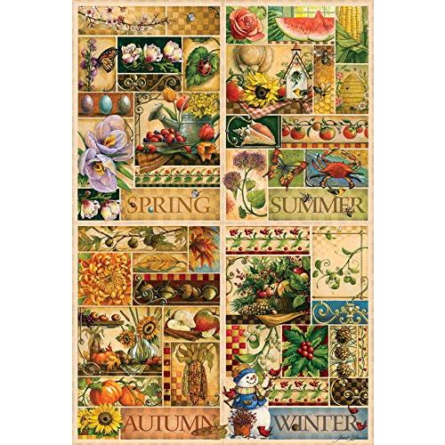 ジグソーパズル 海外製 アメリカ 49012 Cobble Hill 2000 Piece Puzzle - The Four Seasons - Sample P