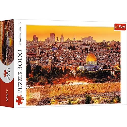 ジグソーパズル 海外製 アメリカ 33032 Trefl The Roofs of Jerusalem 3000 Piece Jigsaw Puzzle Red 4