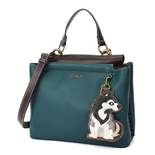 chala バッグ パッチ CHALA Charming Satchel with Adjustable Strap - Husky - Turquoise