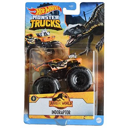 ホットウィール マテル ミニカー Hot Wheels Monster Trucks Indoraptor， Jurassic World Dominion